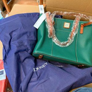 Dooney & Bourke Pebble Leather Small Lexington Shopper - Leaf - NEW WITH TAGS